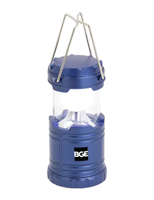 Blue Mini Retro Lantern w/BGE Logo