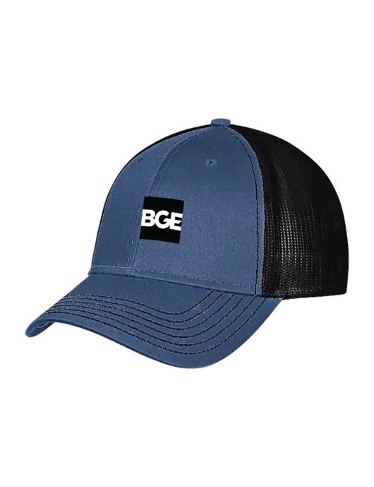 Dark Royal/Black Mesh Trucker Cap Snap Back w/BGE Logo