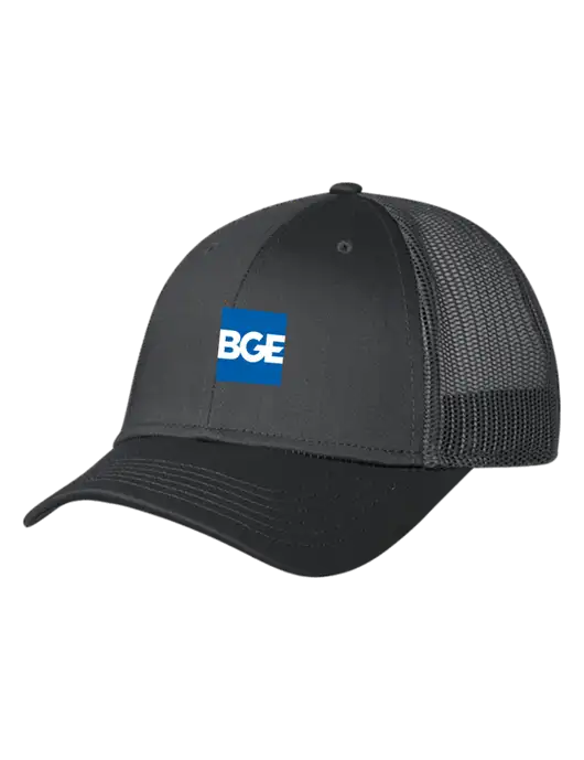 Charcoal Mesh Trucker Cap Snap Back w/BGE Logo