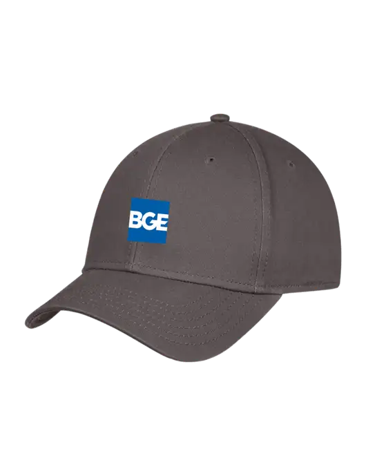 Charcoal Structured Cap Hook & Loop w/BGE Logo