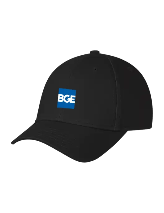 Black Structured Cap Hook & Loop w/BGE Logo
