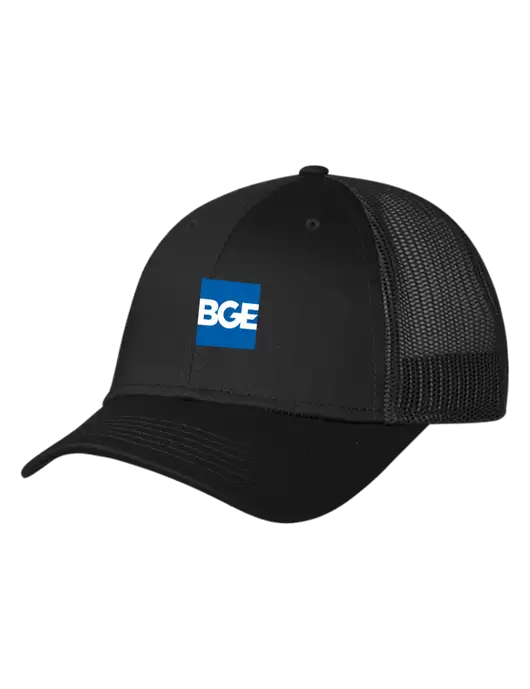 Black Mesh Trucker Cap Snap Back w/BGE Logo