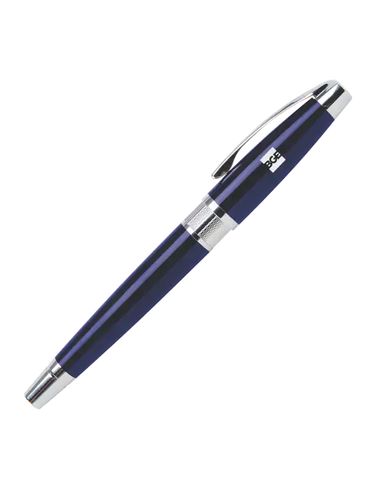 Masscotti Navy Rollerball Pen - Black Ink w/BGE Logo