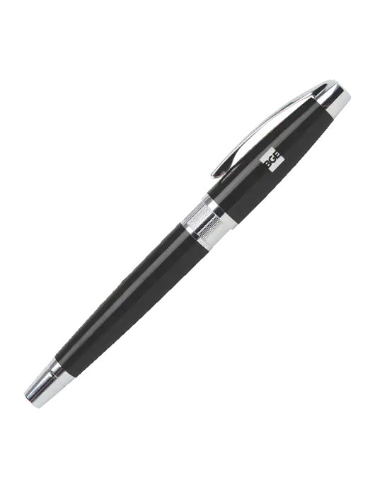 Masscotti Black Rollerball Pen - Black Ink w/BGE Logo