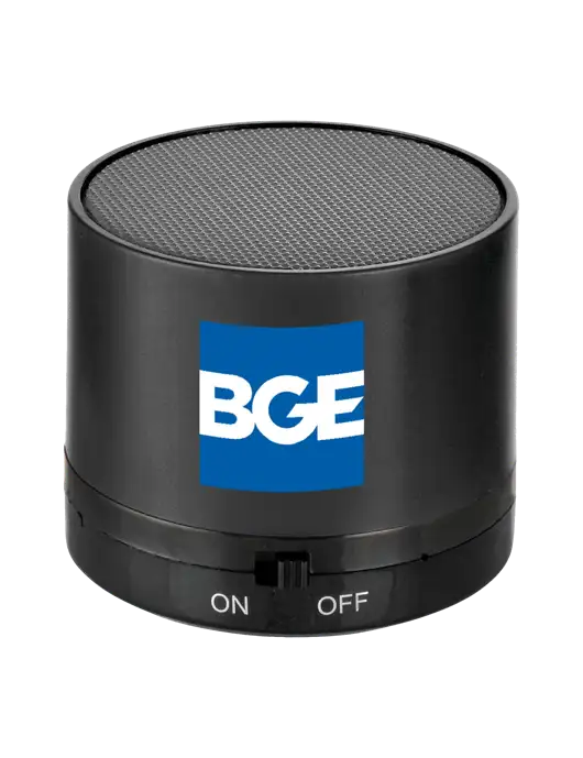 Black Cylinder Bluetooth Speaker w/BGE Logo