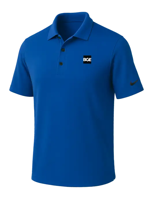 NIKE Dark Royal Dri-Fit Micro Pique Polo w/BGE Logo