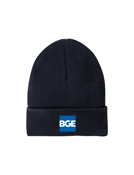 Recycled True Navy Beanie w/BGE Logo