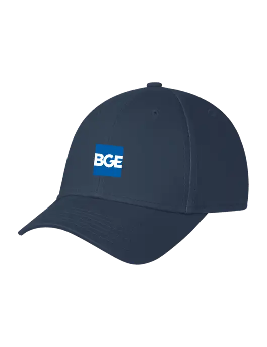 Navy Structured Cap Hook & Loop w/BGE Logo