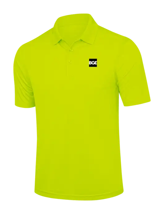 Safety Yellow Dry Zone UV Micro Mesh Polo w/BGE Logo