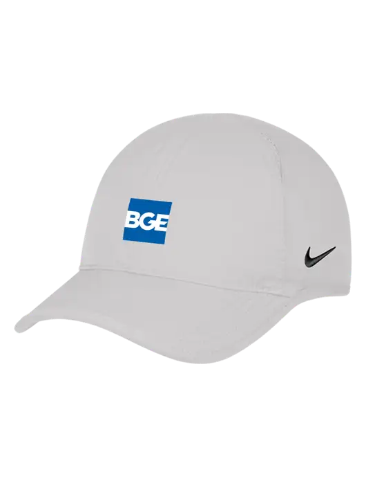 Nike White Featherlight Cap w/BGE Logo
