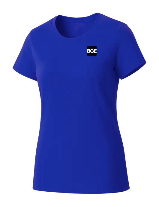 Womens Seriously Soft Royal T-Shirt w/BGE Logo