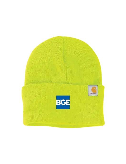 Carhartt Neon Lime Watch Cap 2.0 w/BGE Logo