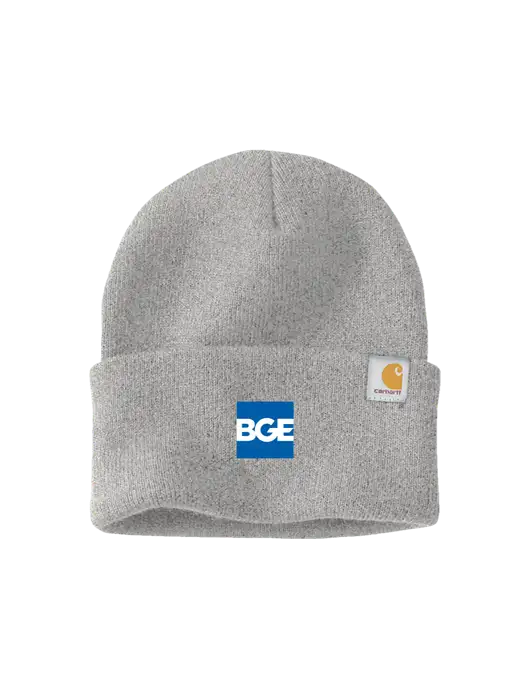 Carhartt Light Grey Heather Watch Cap 2.0 w/BGE Logo