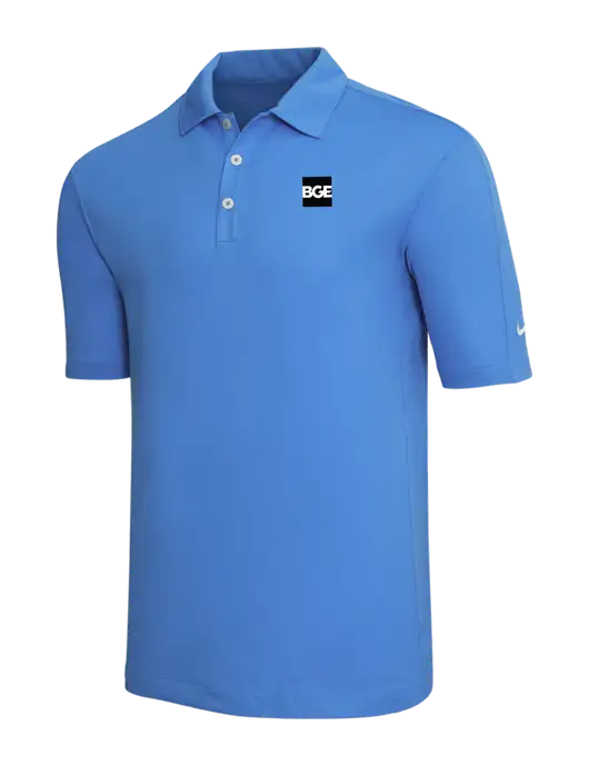 Nike Light Royal Blue Tech Sport Dri-FIT Polo w/BGE Logo