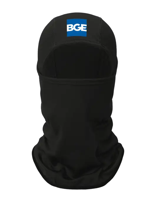 Black CornerStone Smooth Fleece Face Mask w/BGE Logo