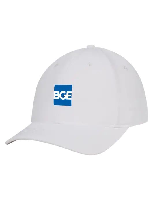 White Nylon Twill Performance Cap w/BGE Logo