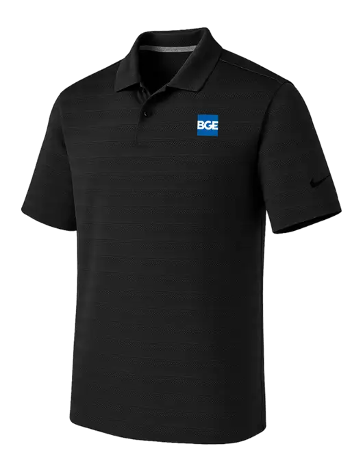 Nike Black Dri-FIT Vapor Jacquard Polo w/BGE Logo