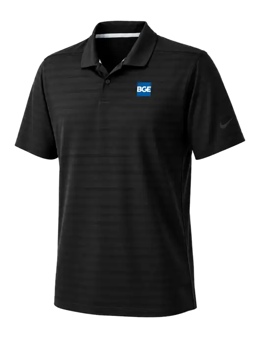 Nike Black Dri-FIT Vapor Jacquard Polo w/BGE Logo