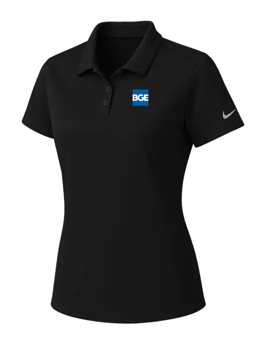 Nike Womens Black Dry Essential Solid Polo w/BGE Logo