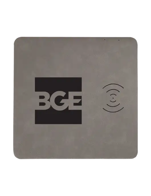 Grey Laserable Leatherette Phone Charging Mat w/BGE Logo