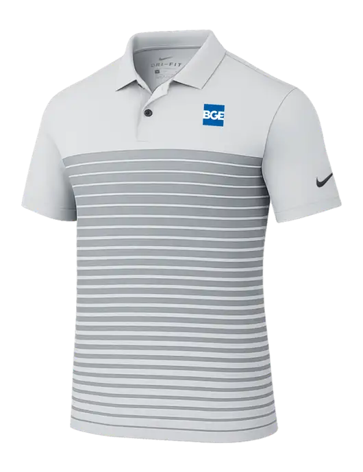 Nike Light Grey Dri-FIT Vapor Block Polo w/BGE Logo
