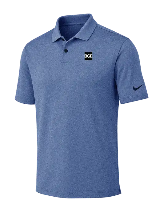 Nike Dark Royal Heather Dri-FIT Vapor Polo w/BGE Logo