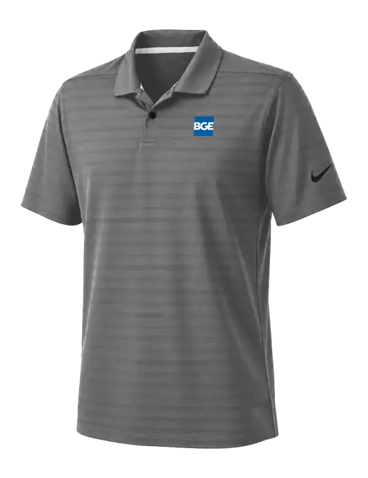 Nike Dark Medium Grey Dri-FIT Vapor Jacquard Polo w/BGE Logo