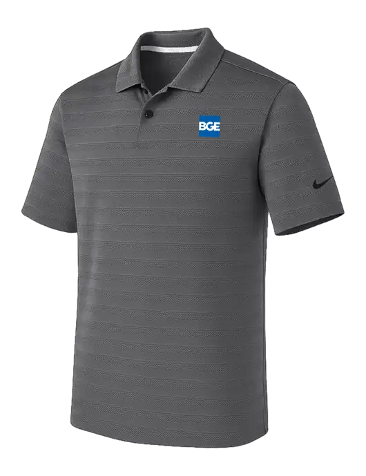 Nike Dark Medium Grey Dri-FIT Vapor Jacquard Polo w/BGE Logo