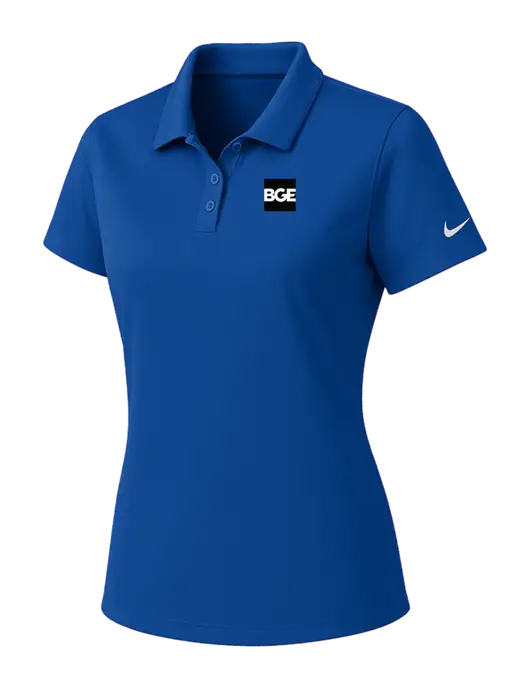 Nike Womens Dark Royal Dry Essential Solid Polo w/BGE Logo