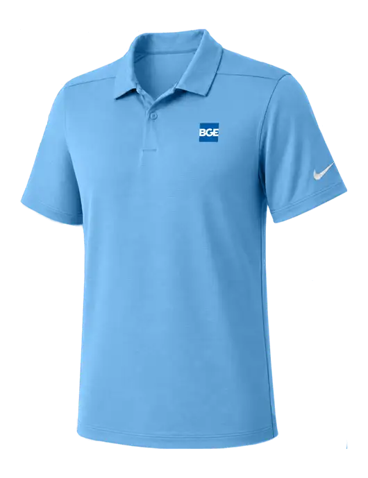 Nike Light Blue Dry Essential Solid Polo w/BGE Logo