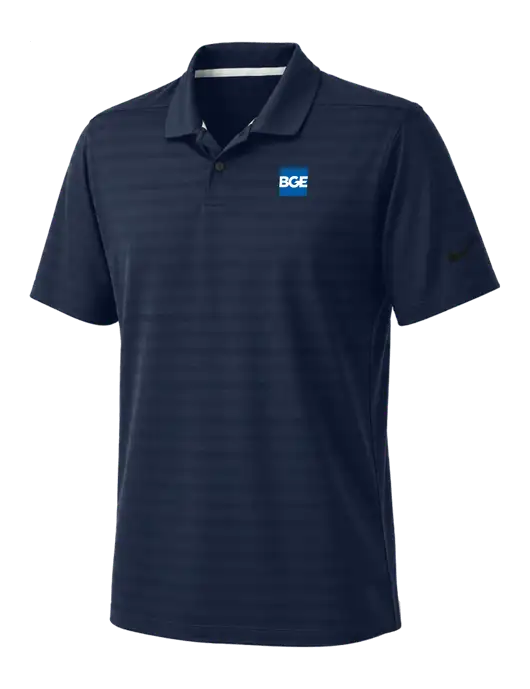Nike Navy Dri-FIT Vapor Jacquard Polo w/BGE Logo