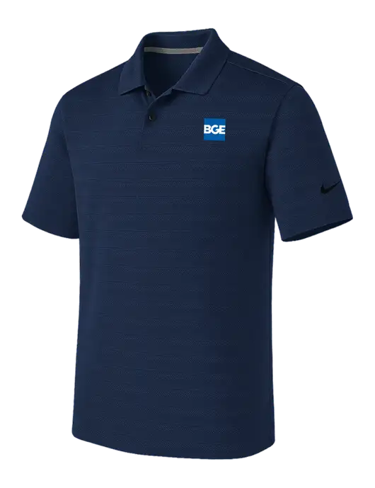 Nike Navy Dri-FIT Vapor Jacquard Polo w/BGE Logo