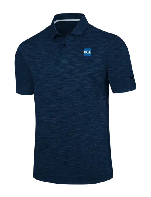 Nike Navy Dri-FIT Vapor Space Dyed Polo w/BGE Logo