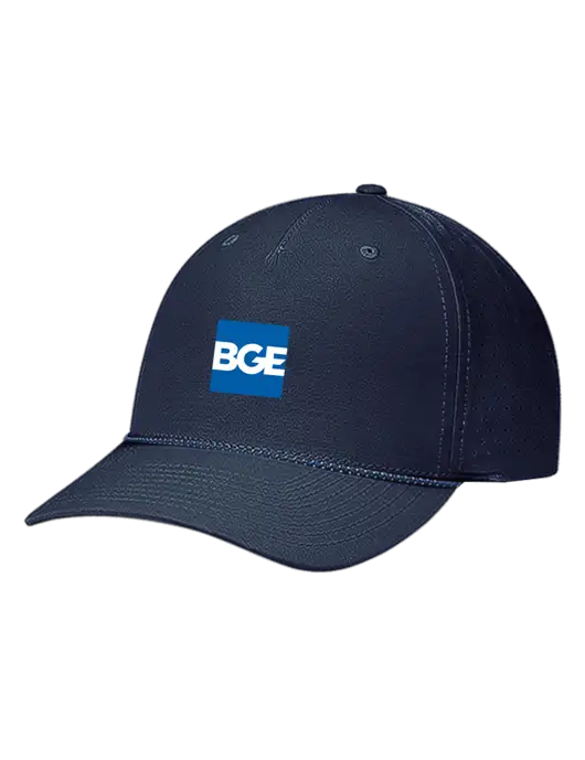 Richardson Laser Perf Performance Dark Navy/Navy-Grey-Blue Rope Cap w/BGE Logo