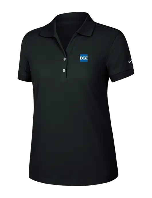 Nike Womens Dri-FIT Classic Black Polo w/BGE Logo
