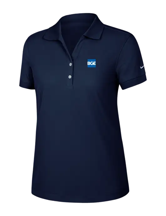 Nike Womens Dri-FIT Classic Dark Navy Polo w/BGE Logo
