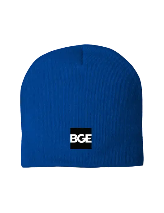 Solid Royal Element Knit Beanie w/BGE Logo