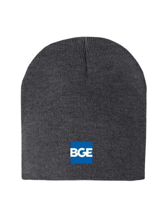 Charcoal Heather Element Knit Beanie w/BGE Logo