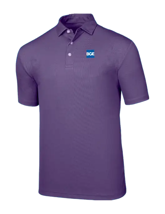 Callaway Birdseye Purple Polo w/BGE Logo