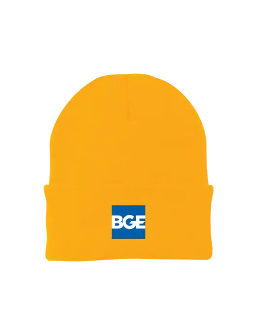 Gold Knit Cap w/BGE Logo