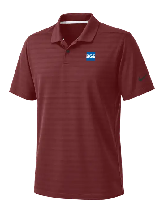 Nike Cardinal Dri-FIT Vapor Jacquard Polo w/BGE Logo