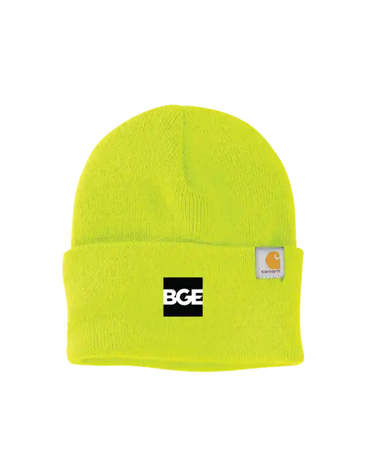 Carhartt Neon Lime Watch Cap 2.0 w/BGE Logo