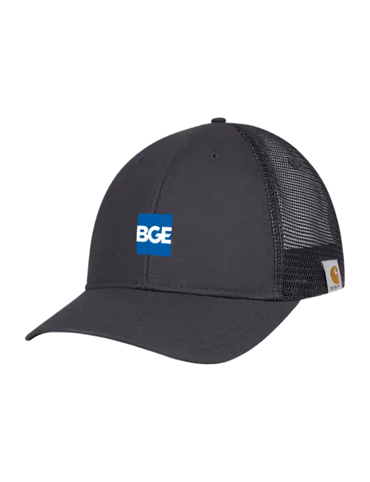 Carhartt Dark Grey Canvas Trucker Cap w/BGE Logo