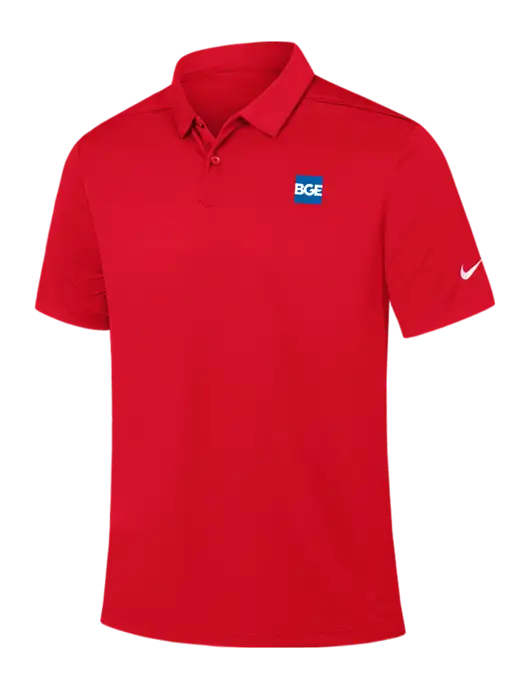 Nike Red Dry Essential Solid Polo w/BGE Logo