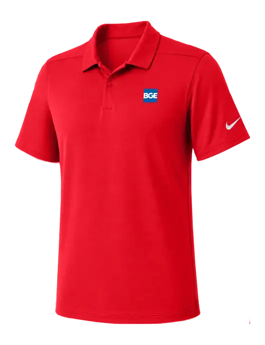 Nike Red Dry Essential Solid Polo w/BGE Logo