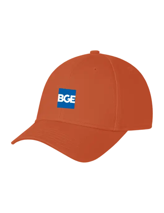 Burnt Orange Structured Cap Hook & Loop w/BGE Logo
