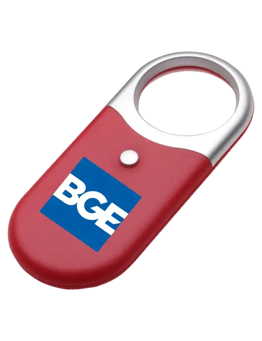Compact Red Magnifier Light w/BGE Logo