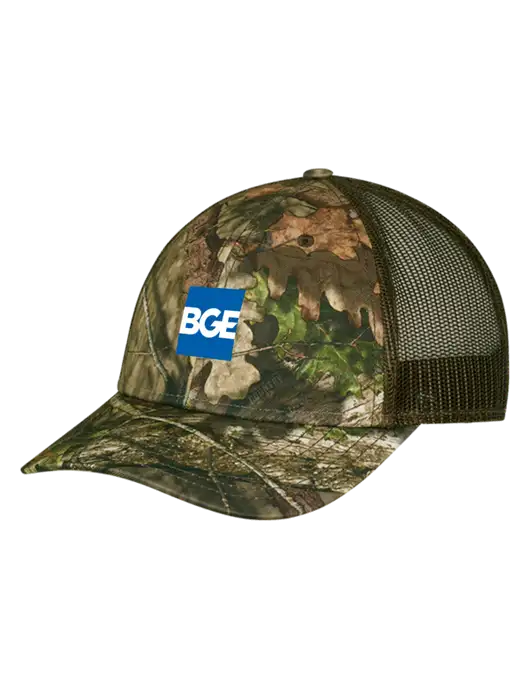 Breakup Country Brown Mossy Oak Camo Mesh Trucker Cap Snap Back w/BGE Logo