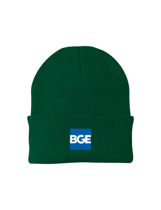 Dark Green Knit Cap w/BGE Logo