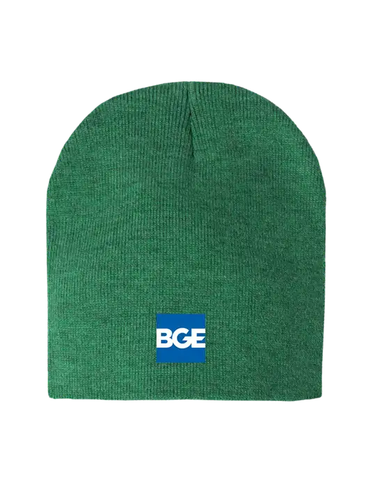 Kelly Green Heather Element Knit Beanie w/BGE Logo